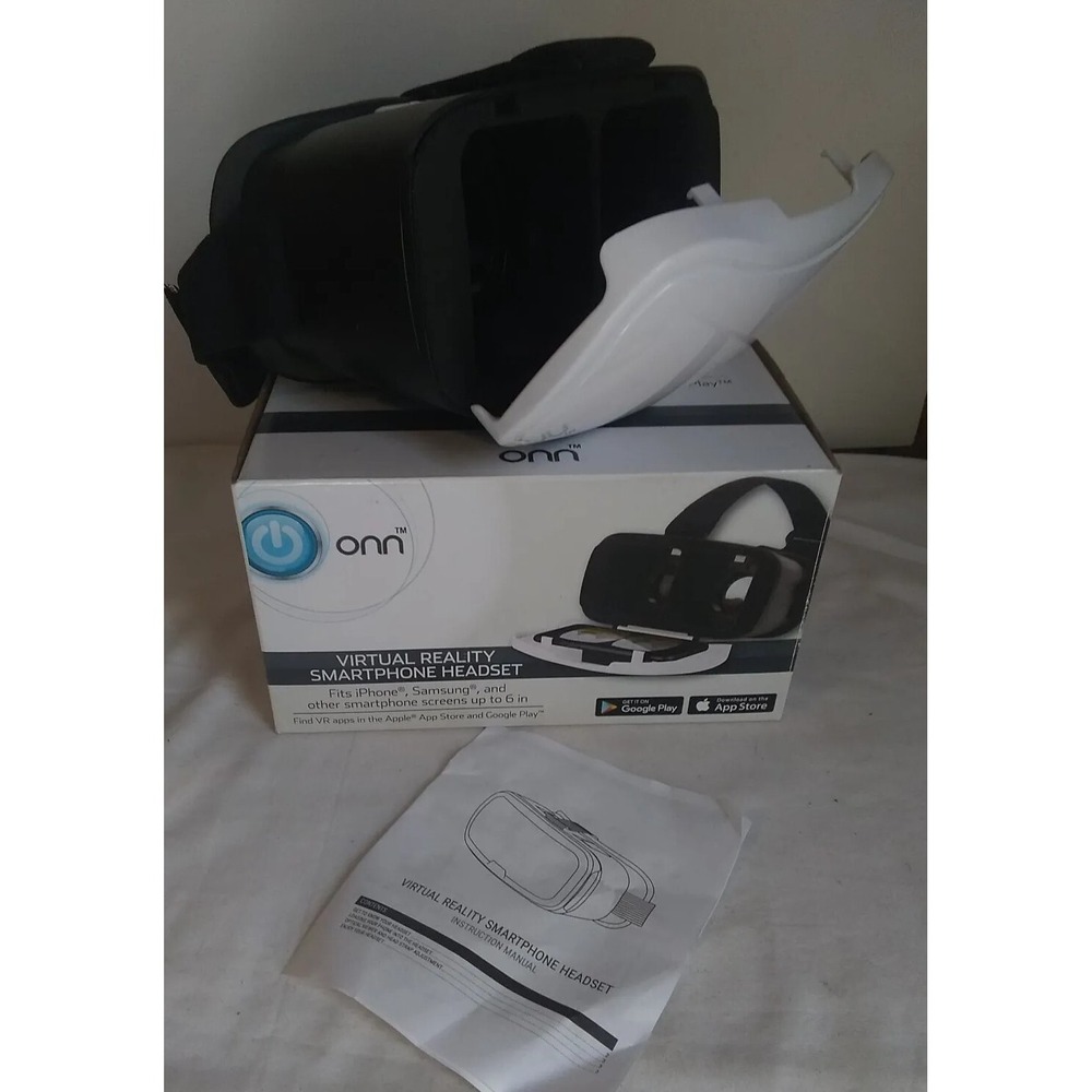 Virtual Reality Headset for Samsung, iPhone & others up‎ to 6" Screen ONN NEW